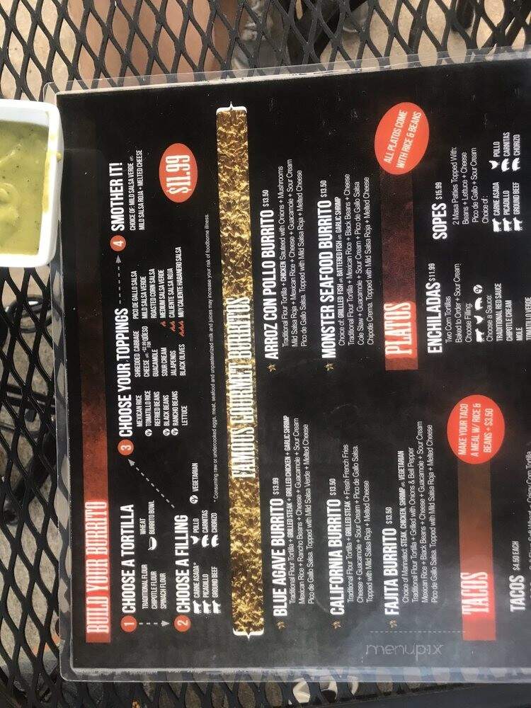 Blue Agave Mexican Grill - Port Orchard, WA menu_pic