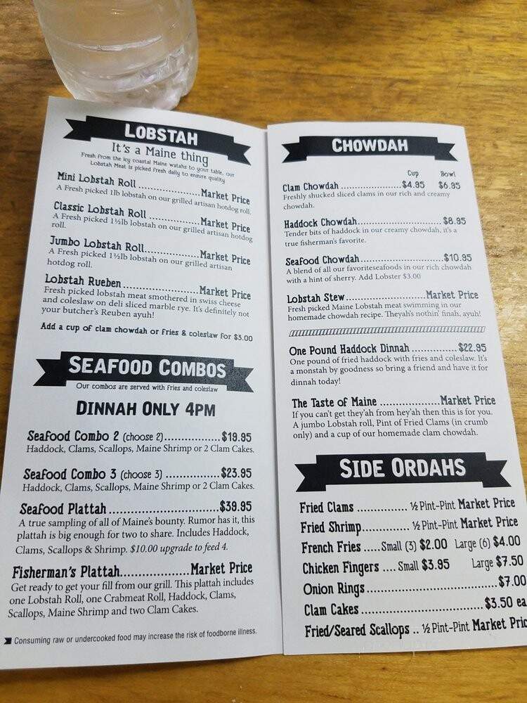 Fishermen's Grill - Portland, ME menu_pic