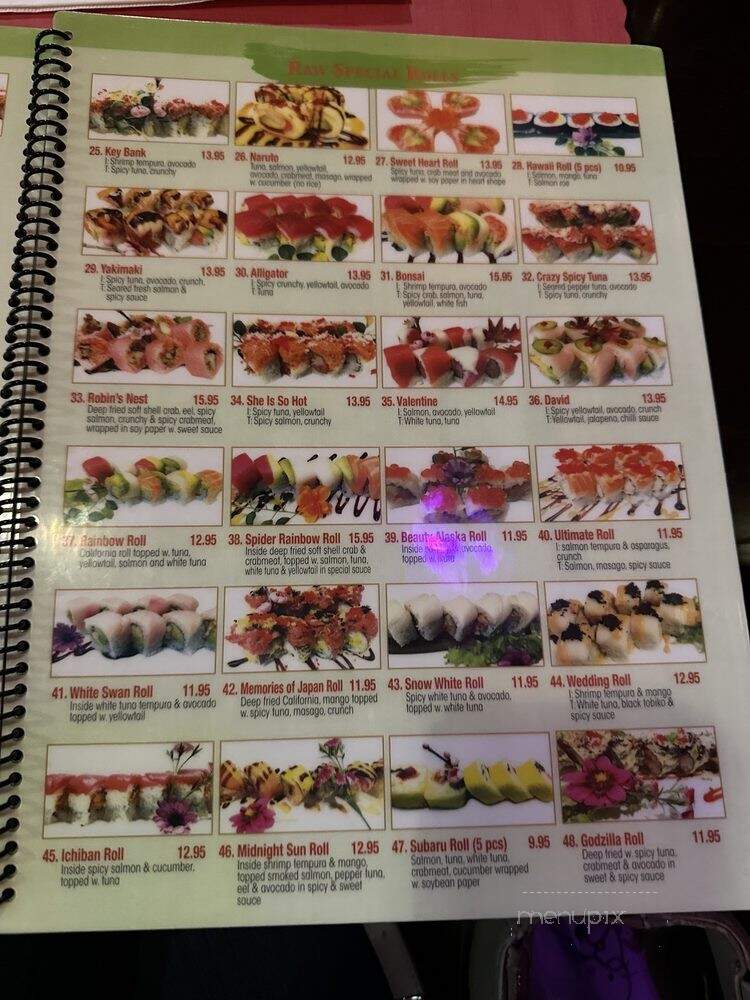 Bonsai Japanese Restaurant - Poughkeepsie, NY menu_pic