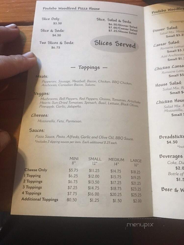 Poulsbo Woodfired Pizza - Poulsbo, WA menu_pic