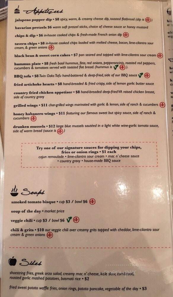 The Mill on MacArthur - Richmond, VA menu_pic