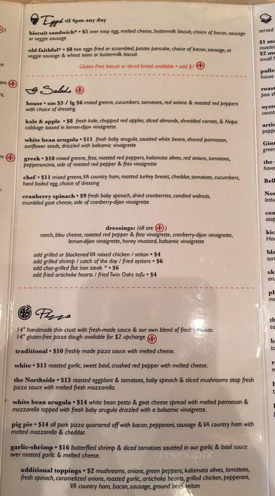The Mill on MacArthur - Richmond, VA menu_pic