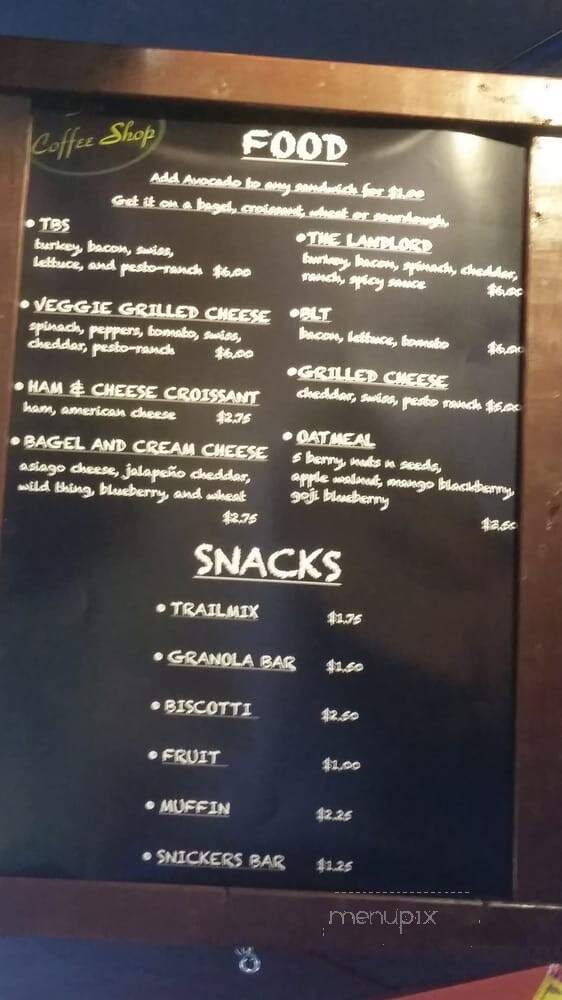 The Coffee Shop - Riverton, UT menu_pic