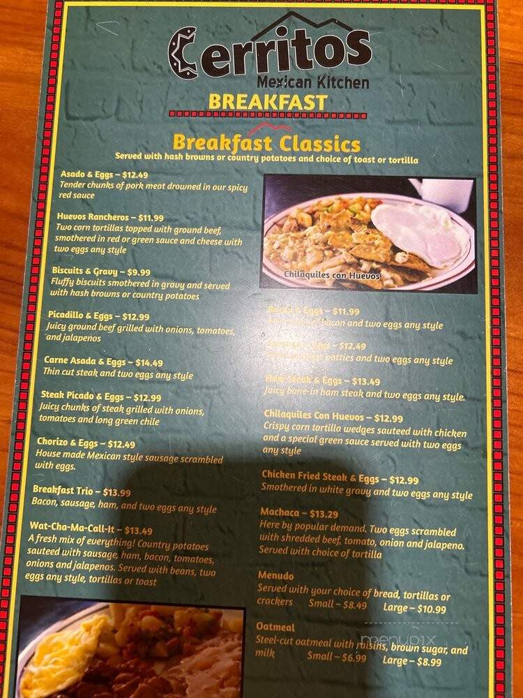 Los cerritos mexican kitchen - Roswell, NM menu_pic