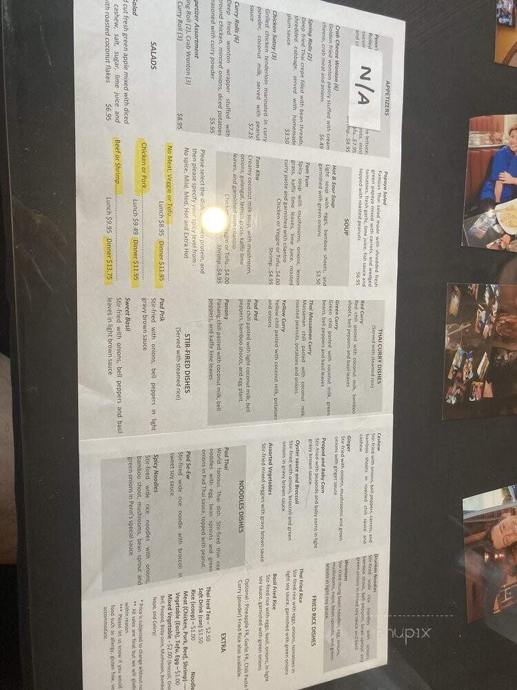Penn's Thai Kitchen - Royal Oak, MI menu_pic