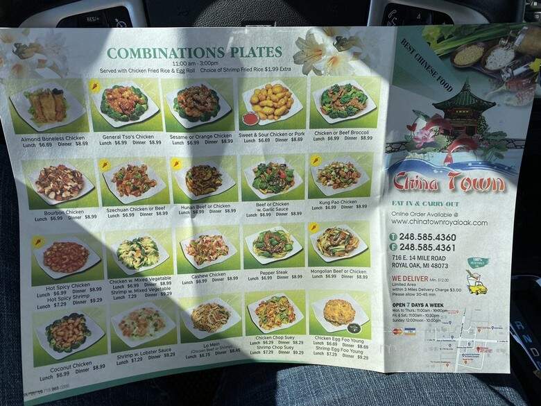 Chinatown - Royal Oak, MI menu_pic