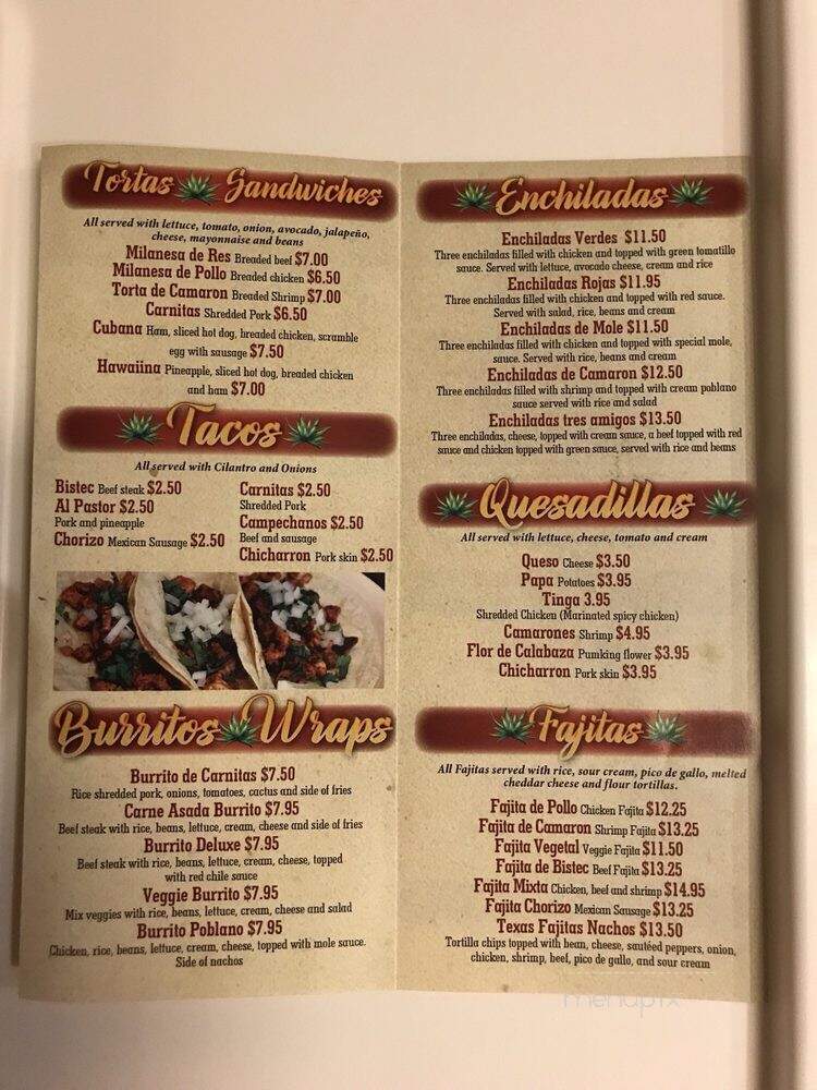 El Tequila - Runnemede, NJ menu_pic