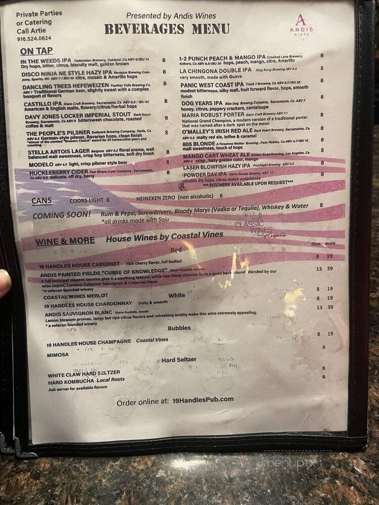 Kilt Pub - Sacramento, CA menu_pic