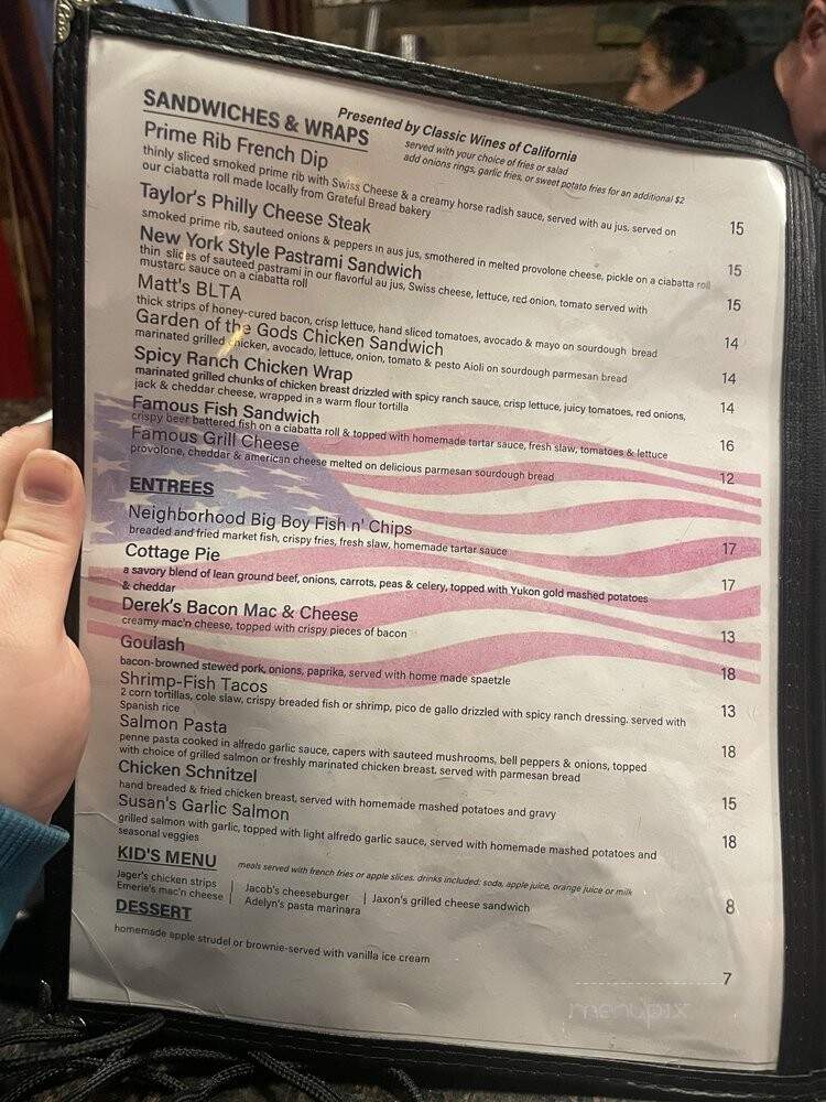 Kilt Pub - Sacramento, CA menu_pic