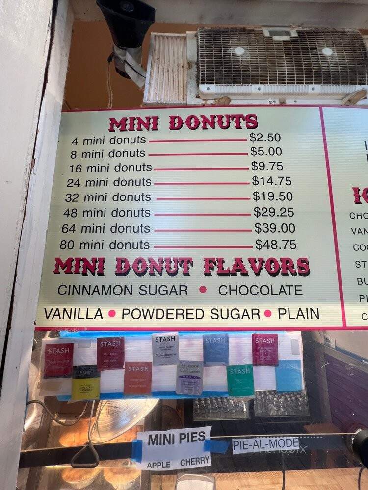 Danny's Mini Donuts - Sacramento, CA menu_pic