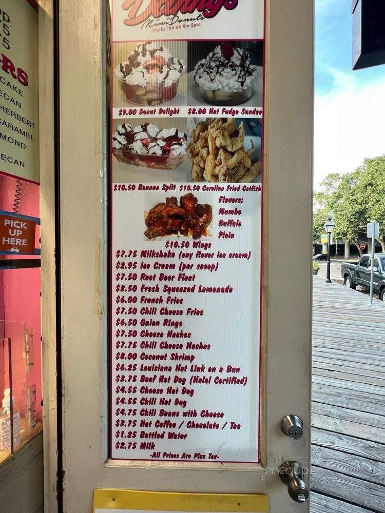Danny's Mini Donuts - Sacramento, CA menu_pic
