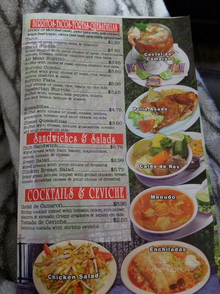 Don Pedro's Time - Salem, OR menu_pic
