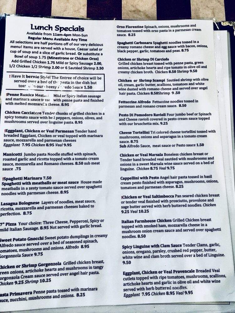 Siragusa's - Salt Lake City, UT menu_pic