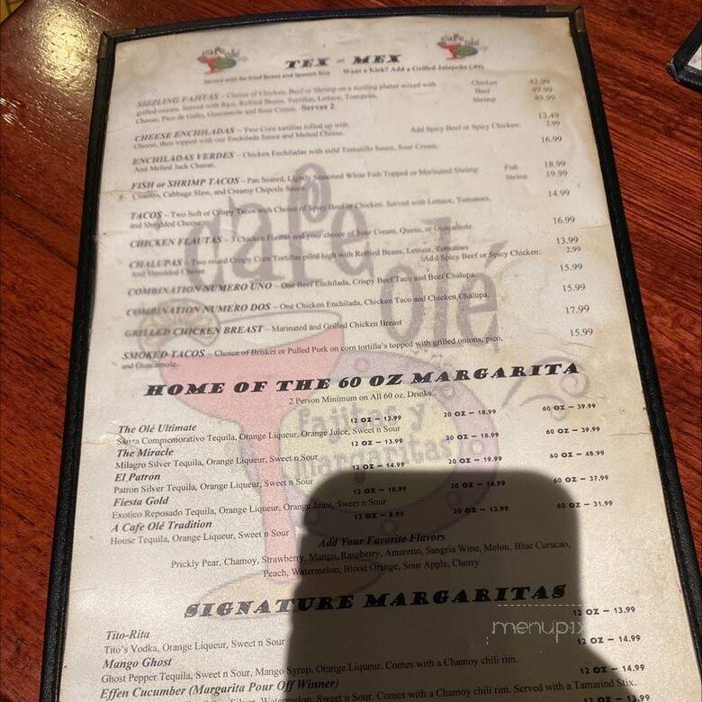 Lone Star Cafe - San Antonio, TX menu_pic