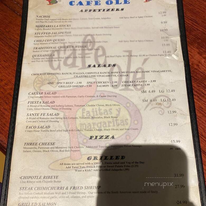 Lone Star Cafe - San Antonio, TX menu_pic
