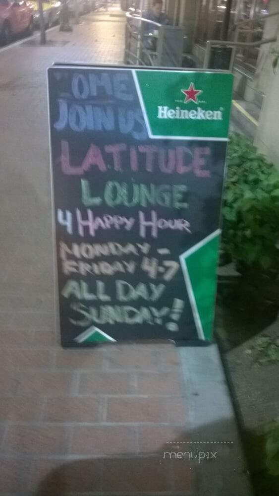 Latitude Lounge - San Diego, CA menu_pic