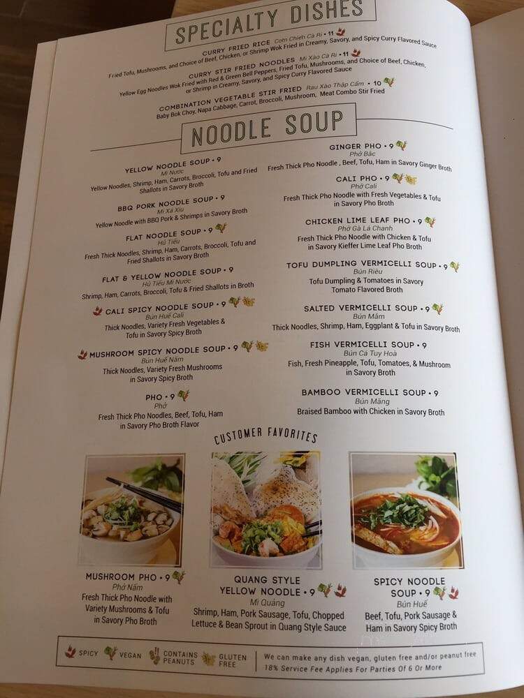 Lang Chay - San Jose, CA menu_pic