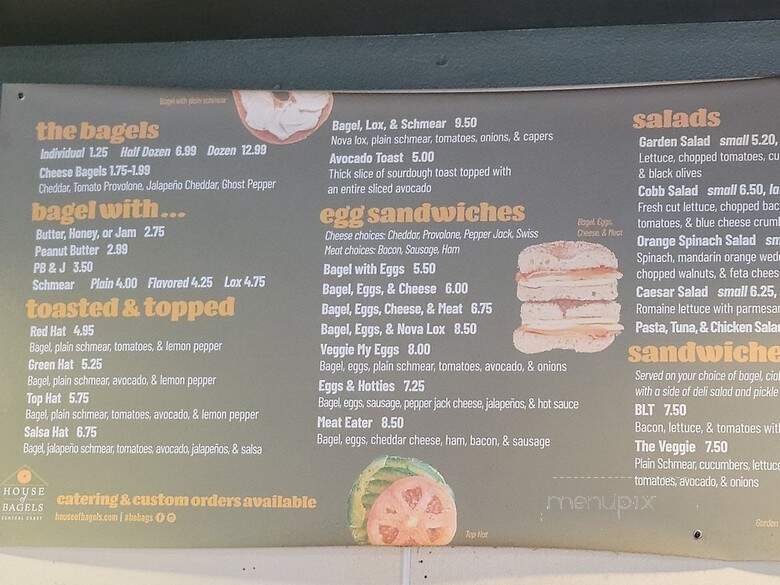 House of Bagels - San Luis Obispo, CA menu_pic