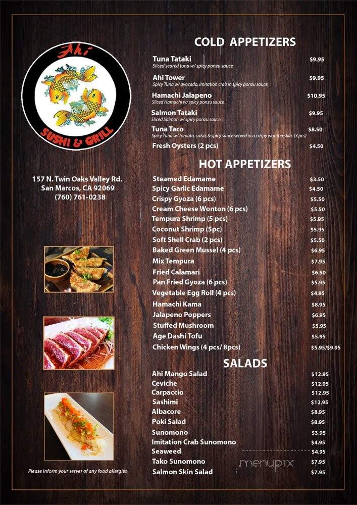 Ahi Sushi Grill - San Marcos, CA