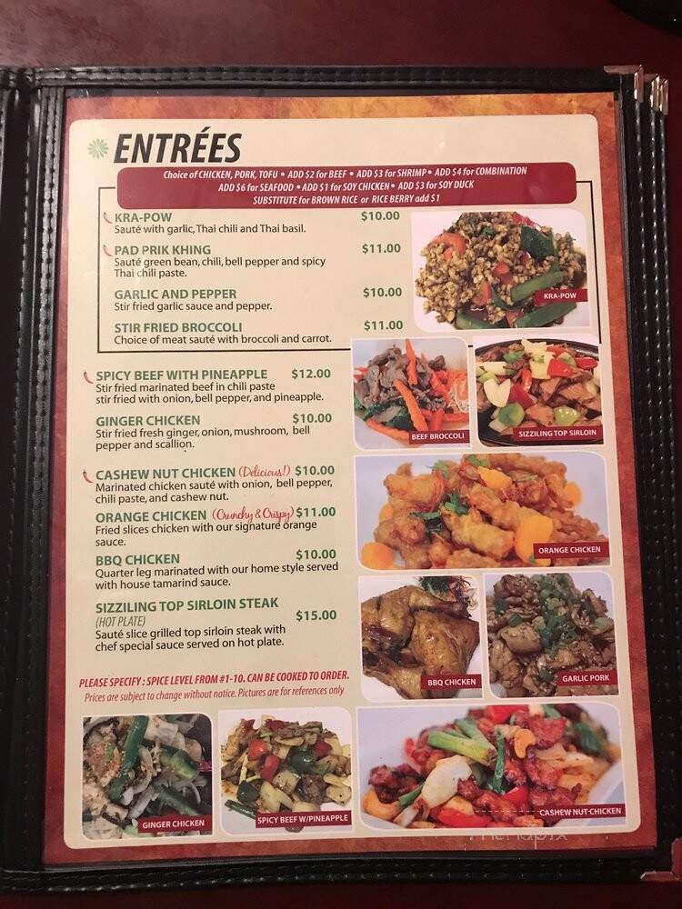 Life Thai Fusion - Santa Clarita, CA menu_pic