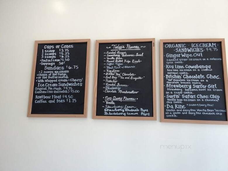 Beachy Cream - Santa Monica, CA menu_pic