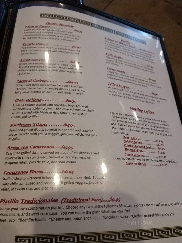 Barandas Fresh Mexican Grill - Scott, LA menu_pic