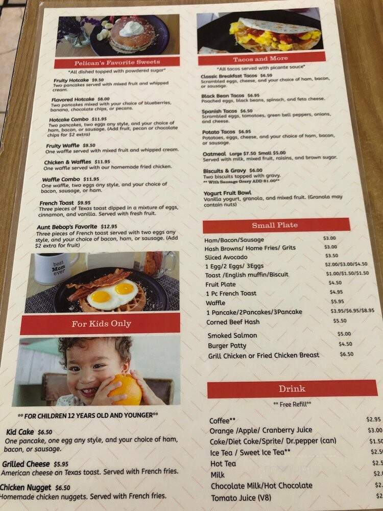 Pelican Grill - Seabrook, TX menu_pic
