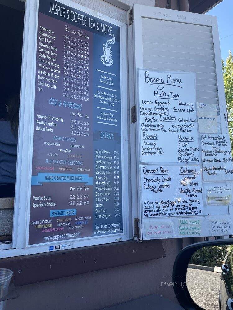 Jasper's Coffee - Seatac, WA menu_pic