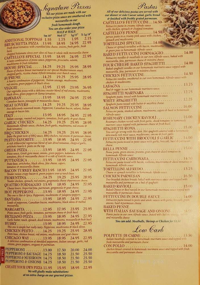 Padrino's Pizza and Pasta - Seattle, WA menu_pic