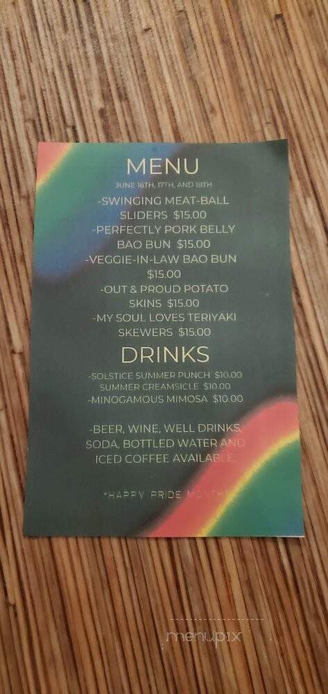 The Backdoor at Roxy's - Seattle, WA menu_pic