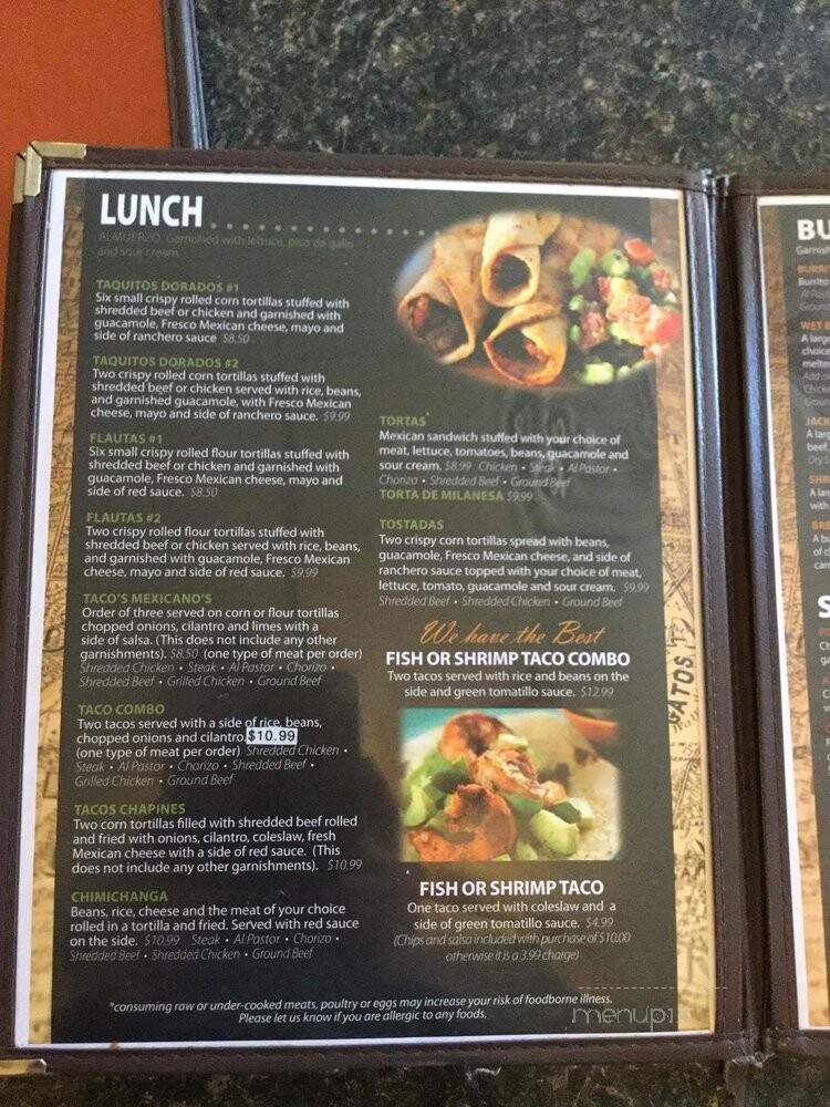 Jacky's - Sioux Falls, SD menu_pic