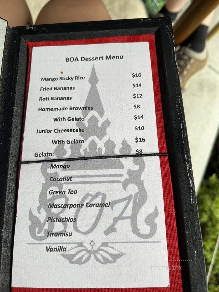 Boa Thai - Southampton, NY menu_pic