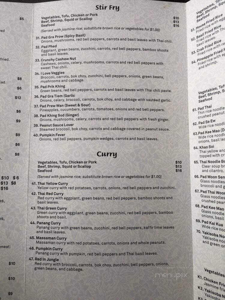 New Thai Blues - Portland, OR menu_pic