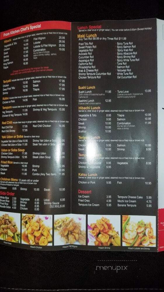 Sushi Bistro - St Augustine, FL menu_pic