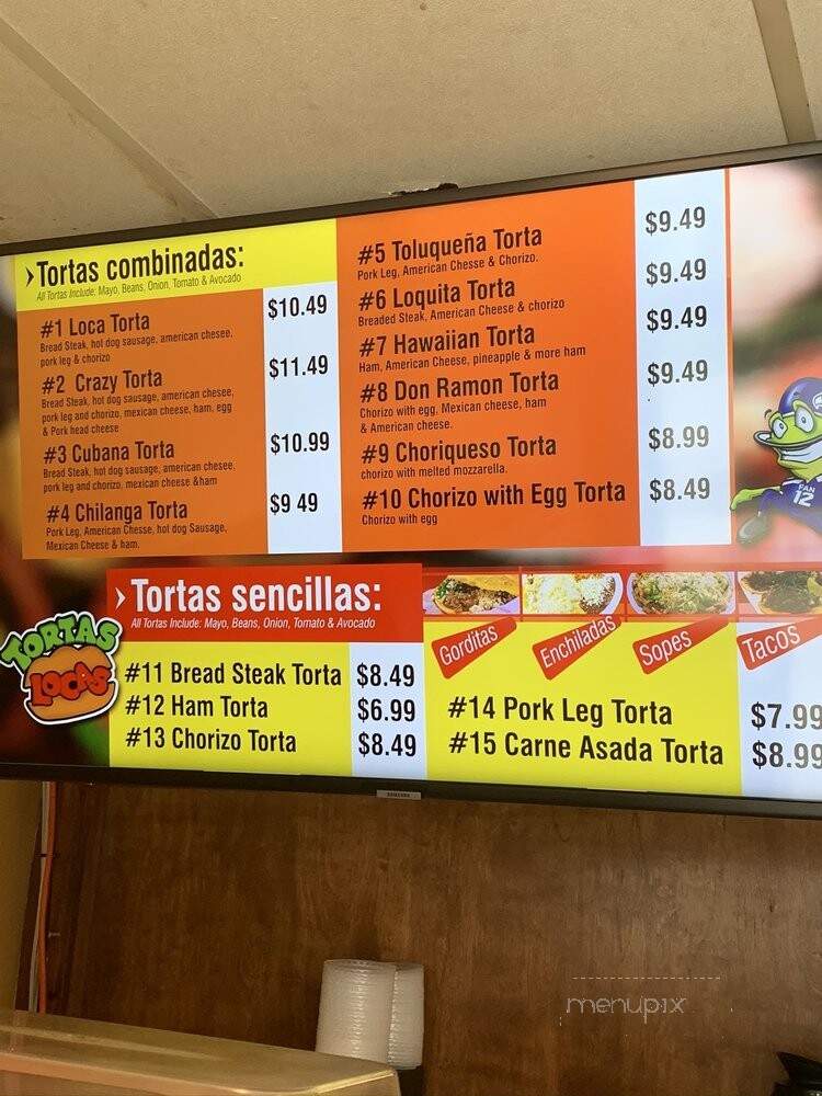 Tortas Locas - Tacoma, WA menu_pic