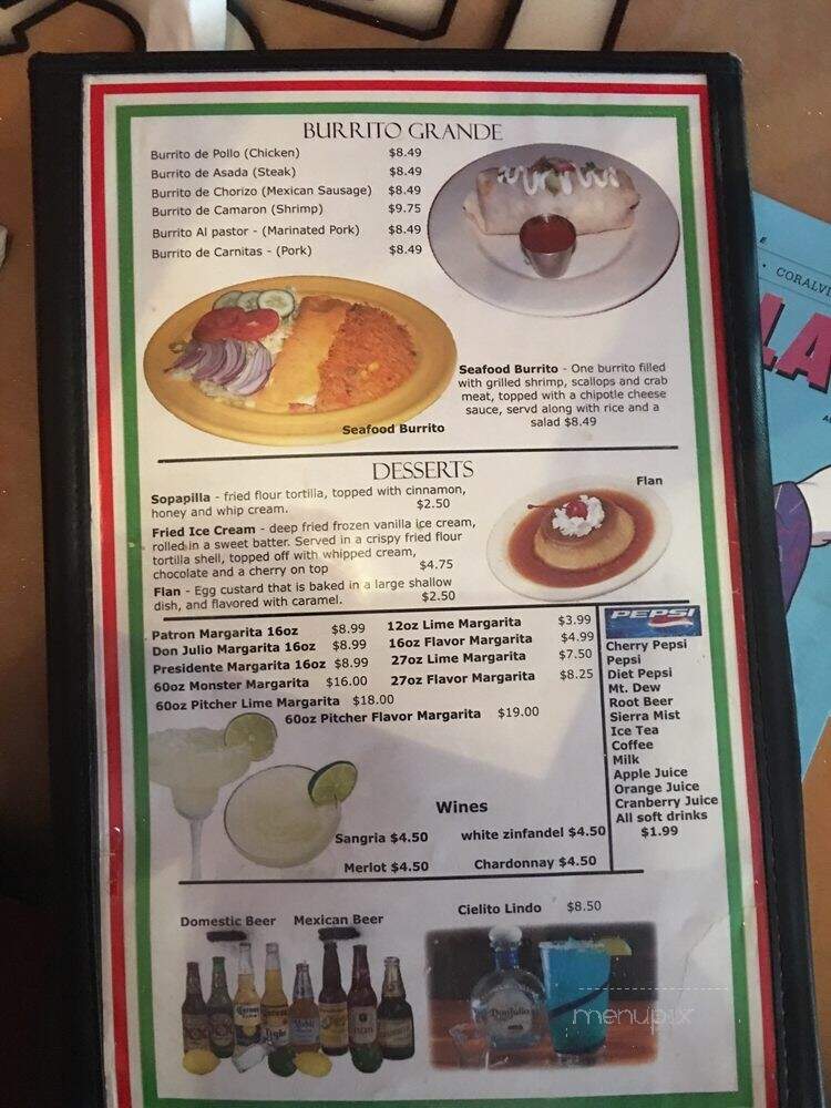 Casa Tequila Authentic Mexican Grill - Tiffin, IA menu_pic
