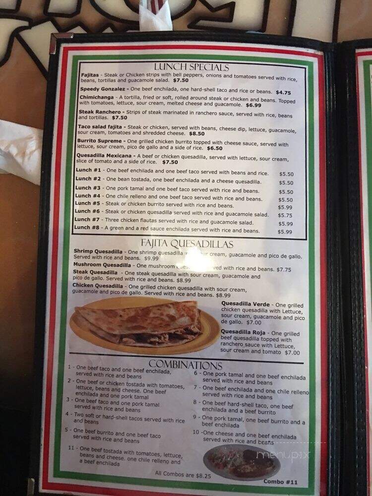 Casa Tequila Authentic Mexican Grill - Tiffin, IA menu_pic