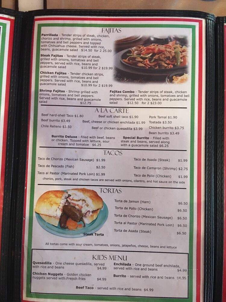 Casa Tequila Authentic Mexican Grill - Tiffin, IA menu_pic