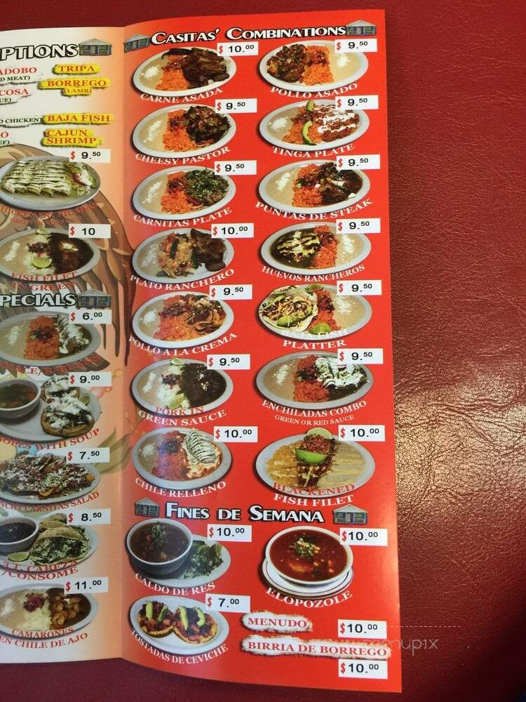 Taqueria Las Casitas - Tualatin, OR menu_pic