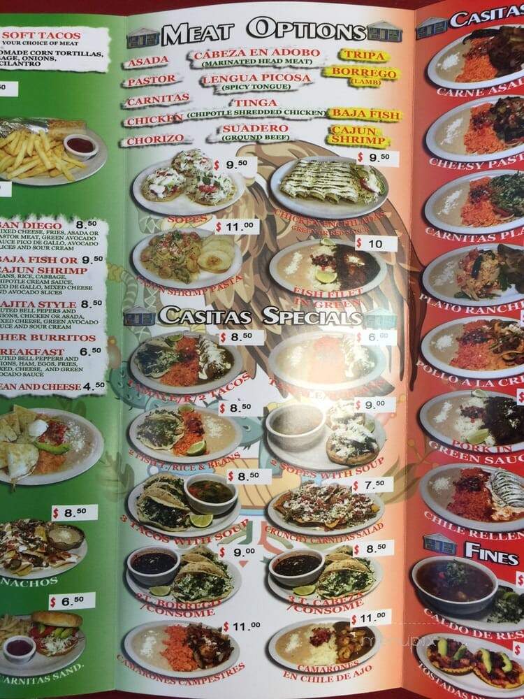 Taqueria Las Casitas - Tualatin, OR menu_pic