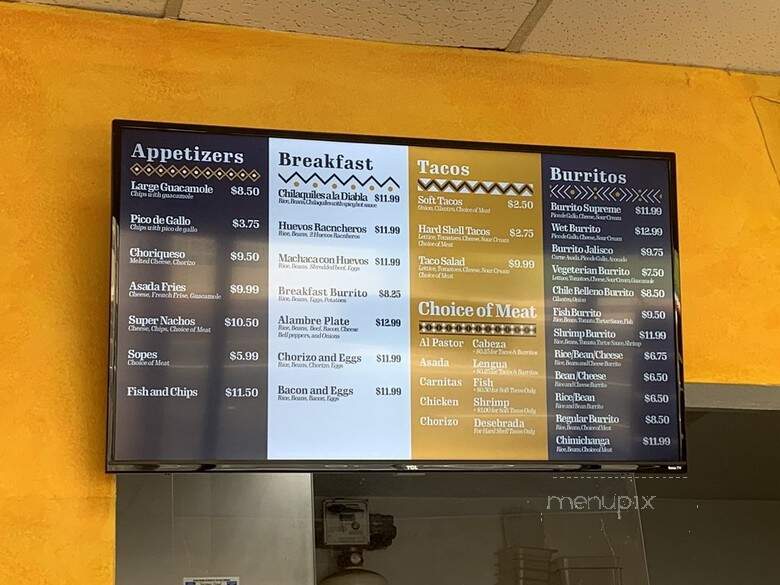 Tacos Jalisco - Ventura, CA menu_pic