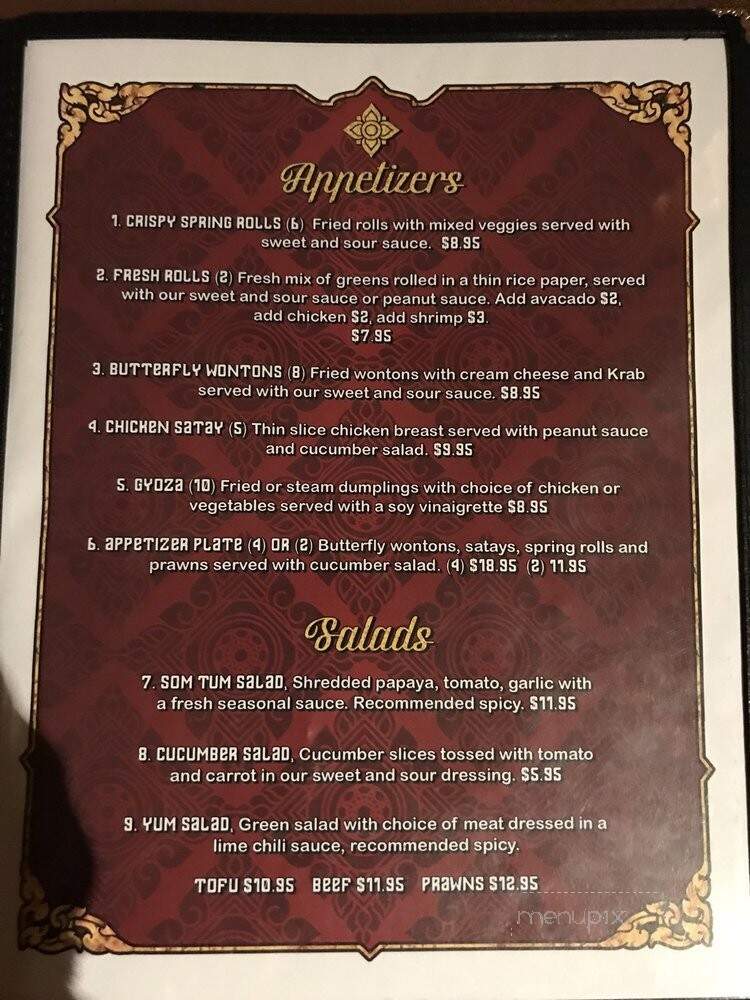 Phoumy's - Walla Walla, WA menu_pic