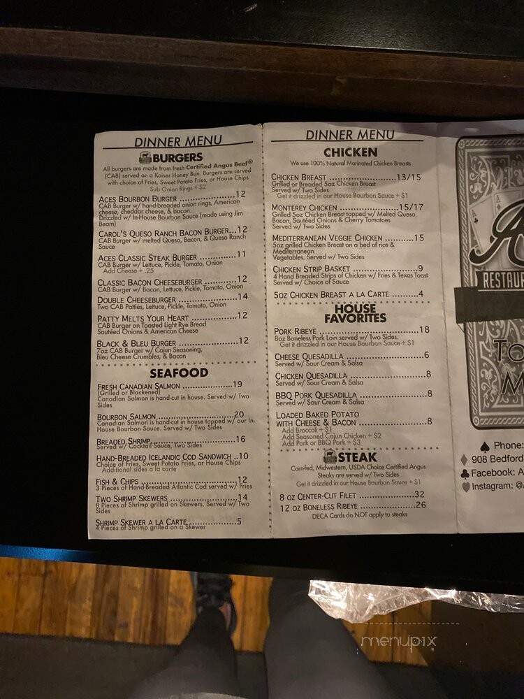 Mulligans - Washington, IN menu_pic