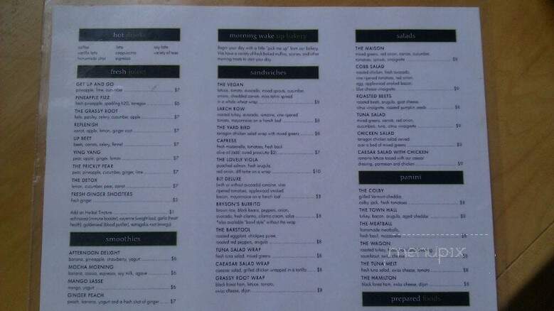 Grassy Roots - Wenham, MA menu_pic