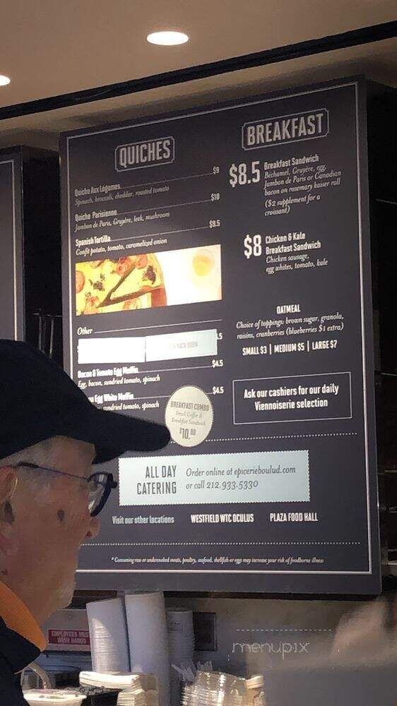 Epicerie Boulud - New York, NY menu_pic