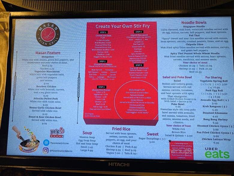 Masan Asian Grill - Weston, FL menu_pic