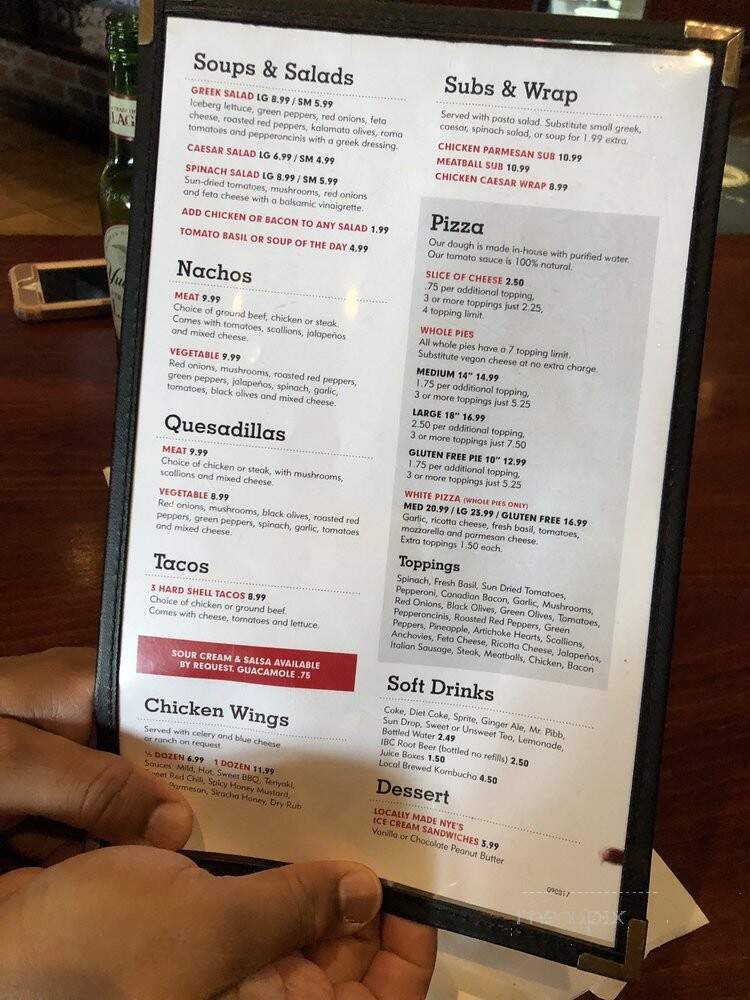 Slice of Life Pizzeria & Pub - Wilmington, NC menu_pic