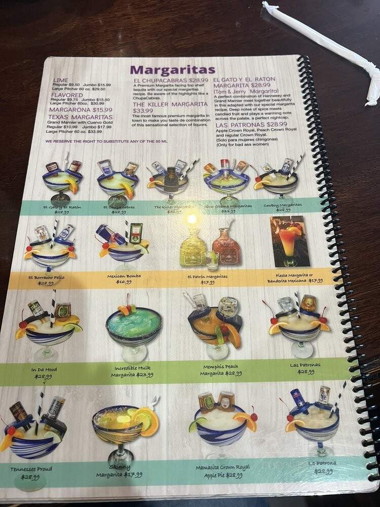 Las Margarita's - Winchester, TN menu_pic