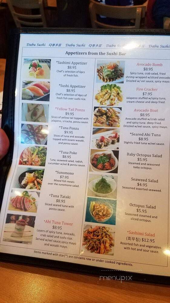 Dabu Japanese Restaurant - Ypsilanti, MI menu_pic