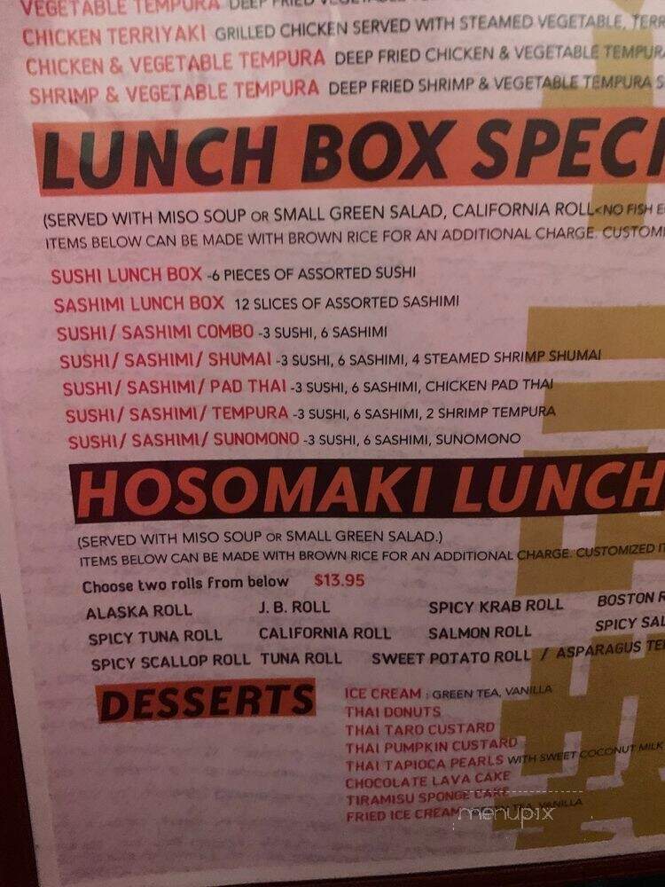 Best Thai - Zephyrhills, FL menu_pic